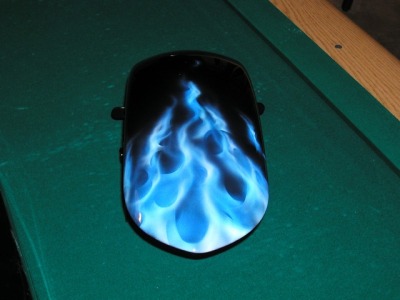 True blue fire